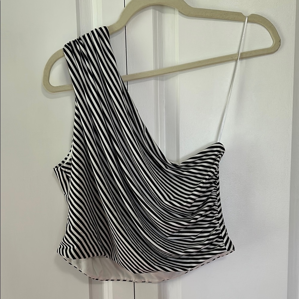Striped cropped top